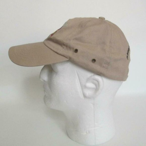 Vintage Disney Boardwalk Cap Beige Embroidered Hat Buckle Back 1990s main image 8